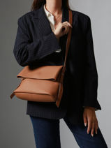 Sac Bandouli�re Cavalier Cuir Etrier Beige cavalier ECLR135M-vue-porte