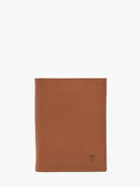 Portefeuille Porte-monnaie Madras Cuir Etrier Marron madras EMAD5016