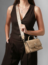 Crossbody Bag S Altesse Suede Etrier Beige altesse suede EASU048S-vue-porte