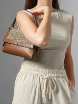 Sac Port� �paule Baobab Cuir Etrier Beige baobab EBAO185S-vue-porte