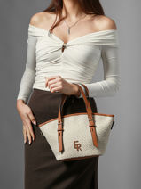 Sac Bandouli�re Camargue Cuir Etrier Beige camargue ECAM168S-vue-porte