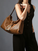 Shoulder Bag M Etalon Leather Etrier Beige etalon EETA197M-vue-porte
