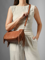 Shoulder Bag Country Etrier Beige country ECOU203M-vue-porte