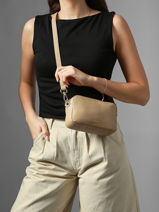 Shoulder Bag Tradition Leather Etrier Beige tradition ETRA141S-vue-porte