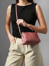 Leather Tradition Crossbody Bag Etrier Pink tradition ETRA0143-vue-porte