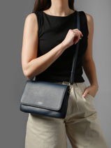 Shoulder Bag M Tradition Leather Etrier Blue tradition ETRA207M-vue-porte