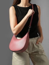 Sac Bandouli�re M Tradition Cuir Etrier Rose tradition ETRA102M-vue-porte