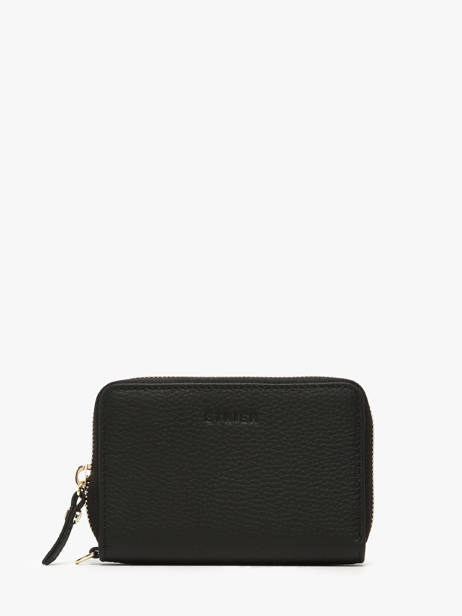 Porte-monnaie Cuir Equestre Etrier Noir equestre EEQT096M