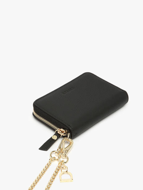 Porte-monnaie Cuir Equestre Etrier Noir equestre EEQT096M vue secondaire 2