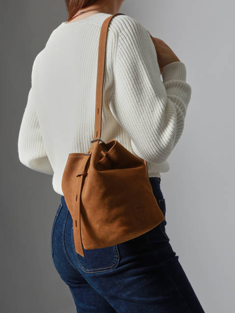 Cross Body Tas Rugzak S Cavalier Nubuck Leather Etrier Brown cavalier nubuck ECAN126S other view 3