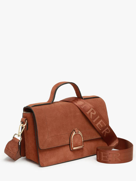 Crossbody Bag M Altesse Suede Etrier Brown altesse suede EASU048M other view 2
