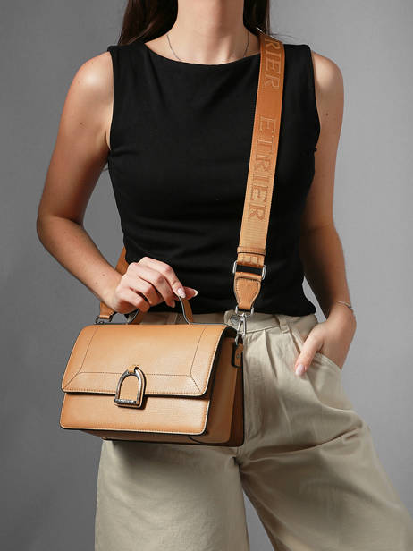 Medium Leather Altesse Crossbody Bag Etrier Yellow altesse EALT048M other view 1