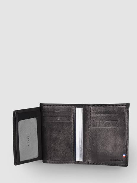 Wallet Leather Etrier Black oil EOIL748 other view 2
