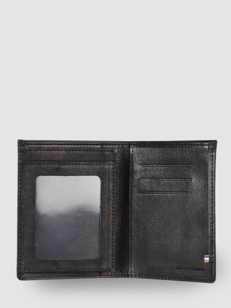 Wallet Leather Etrier Black oil EOIL748 other view 1
